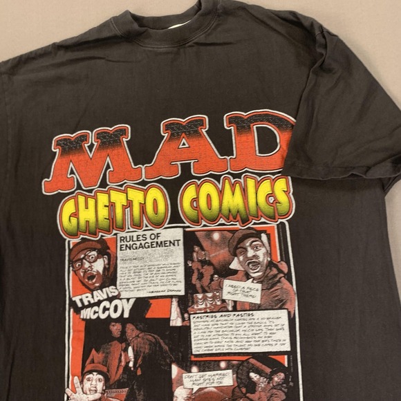 Other - Mad Ghetto Comics Shirt Mens 3XL Black Travis McCoy Graphic Tee Comic Style Y2K